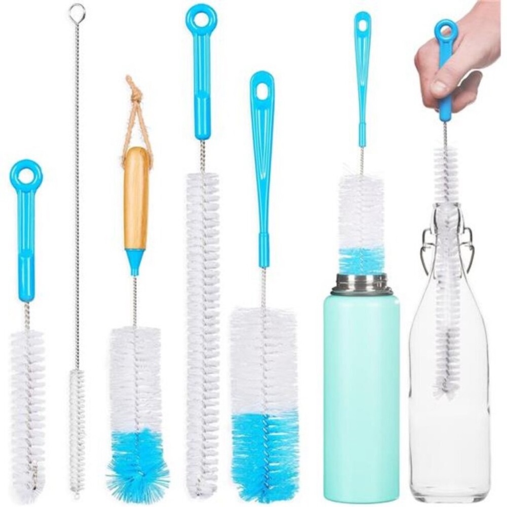 Turbo Microfiber Bottle Brush Cleaner Pack - Set of 5 Bottle Brushes